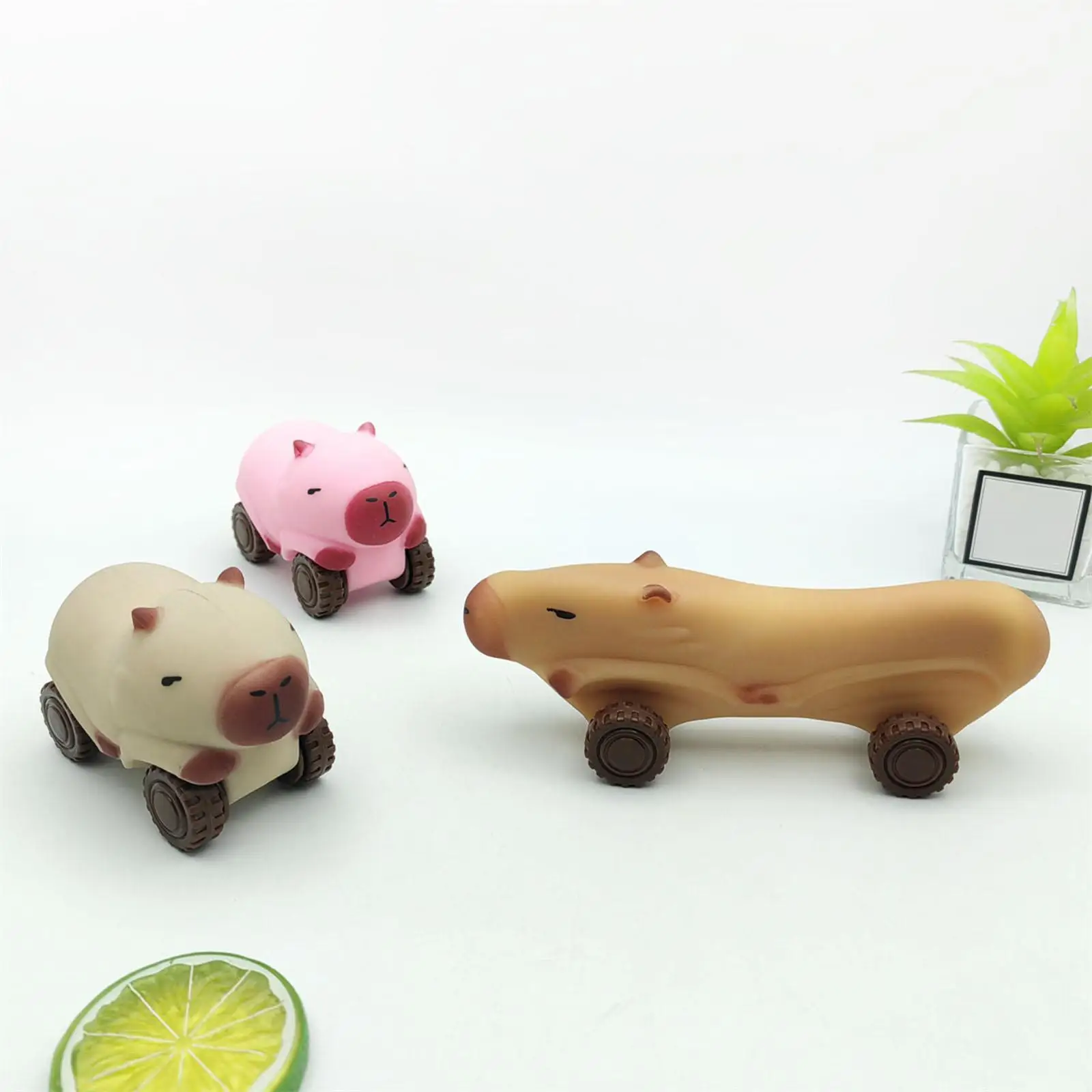 Capybara Toy Pull Back Cars Desktop Decor Unique Flexible Party Favor Wheel Sand