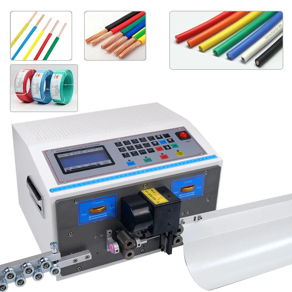 Automatic Wire Stripping Machine Computer Cutting Crimping 0.1-4mm² Cable Wire Stripper Cutter Crimper