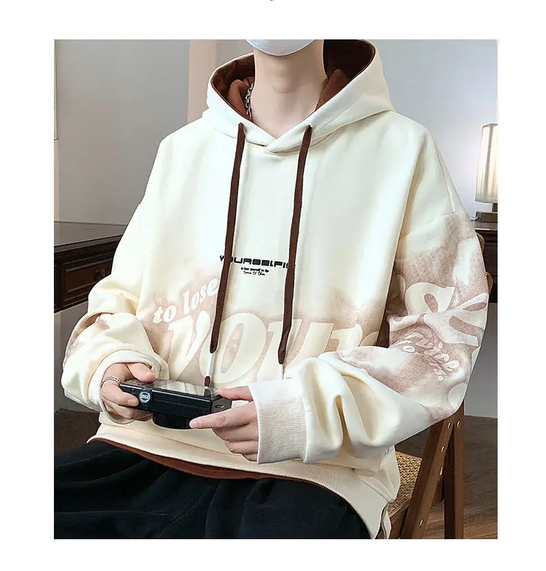 2026 Frühling Herbst Herren Casual Baumwoll-Hoodies Jugend Streetwear Pull-On Sweatshirts Slim Fit Pullover Outdoor Top Kapuzenpullover Kleidung – Detail 16