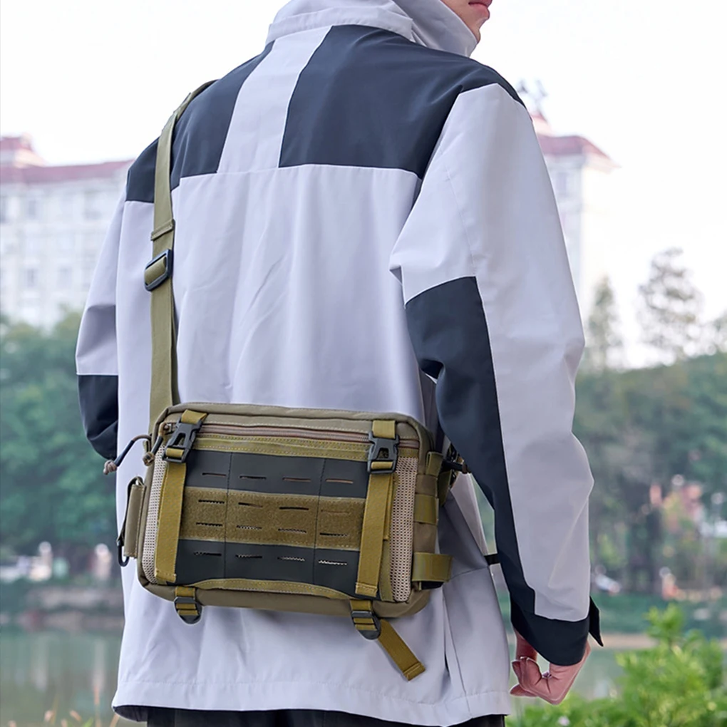 Multi-layer Waist Bag Tacticals Compact And Convenient Sports Bag Orderly Storage Waterproof Fabric green