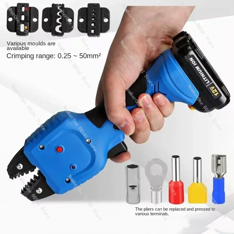 Zc-B50Km Battery-Powered Crimping Pliers for Insulated Tubes and Bare Terminals-Electric Cold Crimping Pliers