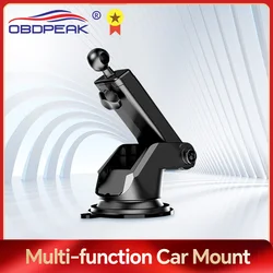 Plastic Car Telescopic Long Arm Bracket Ball Suction Cup Base Auto Mobile Phone Support for OBDPEAK T20 and T30 Car DVR Camera