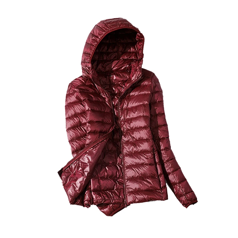 M-8XL Women\'s Lightweight Duck Down Jacket Warm Winter Hooded Feathers Coat Female Puffer 5xl 6xl 7xl Cloth Girls 2023