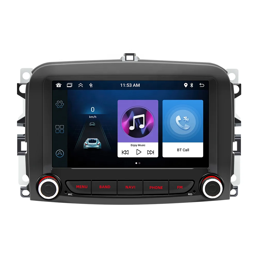 

7" Car Radio Multimedia Player for Fiat 500 2016-2022 2din GPS Navigation Wireless CarPlay Android Auto RDS FM Audio Stereo