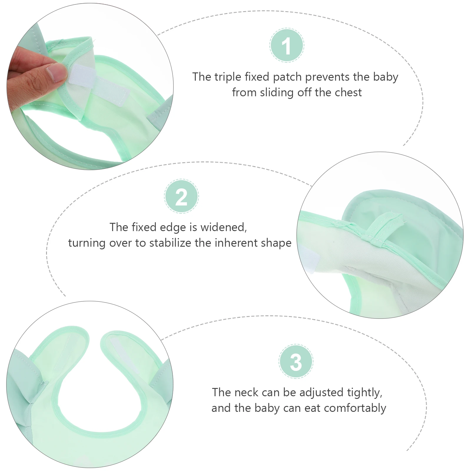 

Waterproof Rice Toddler Apron 's and Infants' Cloth Gender Drooling Soft Newborn