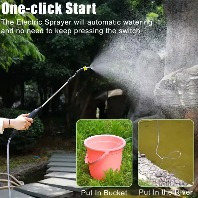 5L Portable Watering Can Sprayer, Shouleder Mounted Sprayer Garden Supplies Spray Gun, Flower Watering/Disinfecting/Spraying