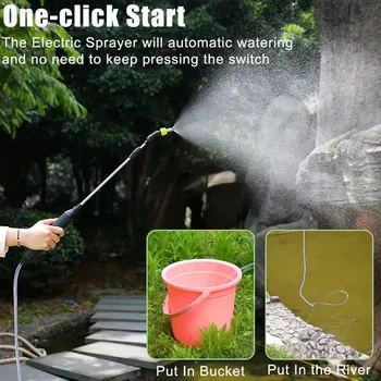 5L portable watering can sprayer, Shouleder mounted sprayer garden supplies spray gun, flower watering/disinfecting/spraying