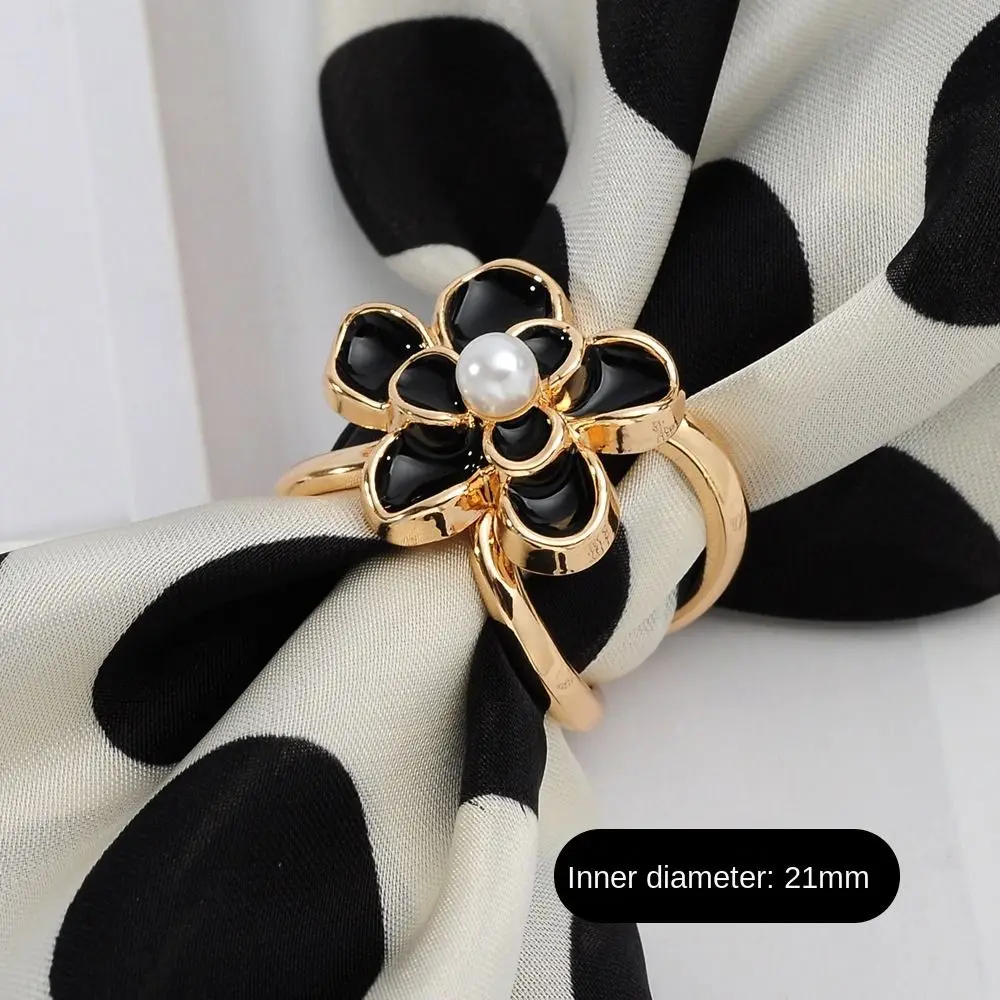 

New Alloy Scarf Buckle Knotting Artifact Crystal Scarf Clasp DIY Multifunctional Shawl Ring Clip Jewelry Accessories