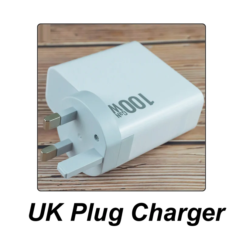 100W 20V 5A 4 Port GaN Wall Charger USB Type-C PD QC 3.0 Quick Fast Charging Station  For MacBook iPhone Xiaomi Laptop  Phone