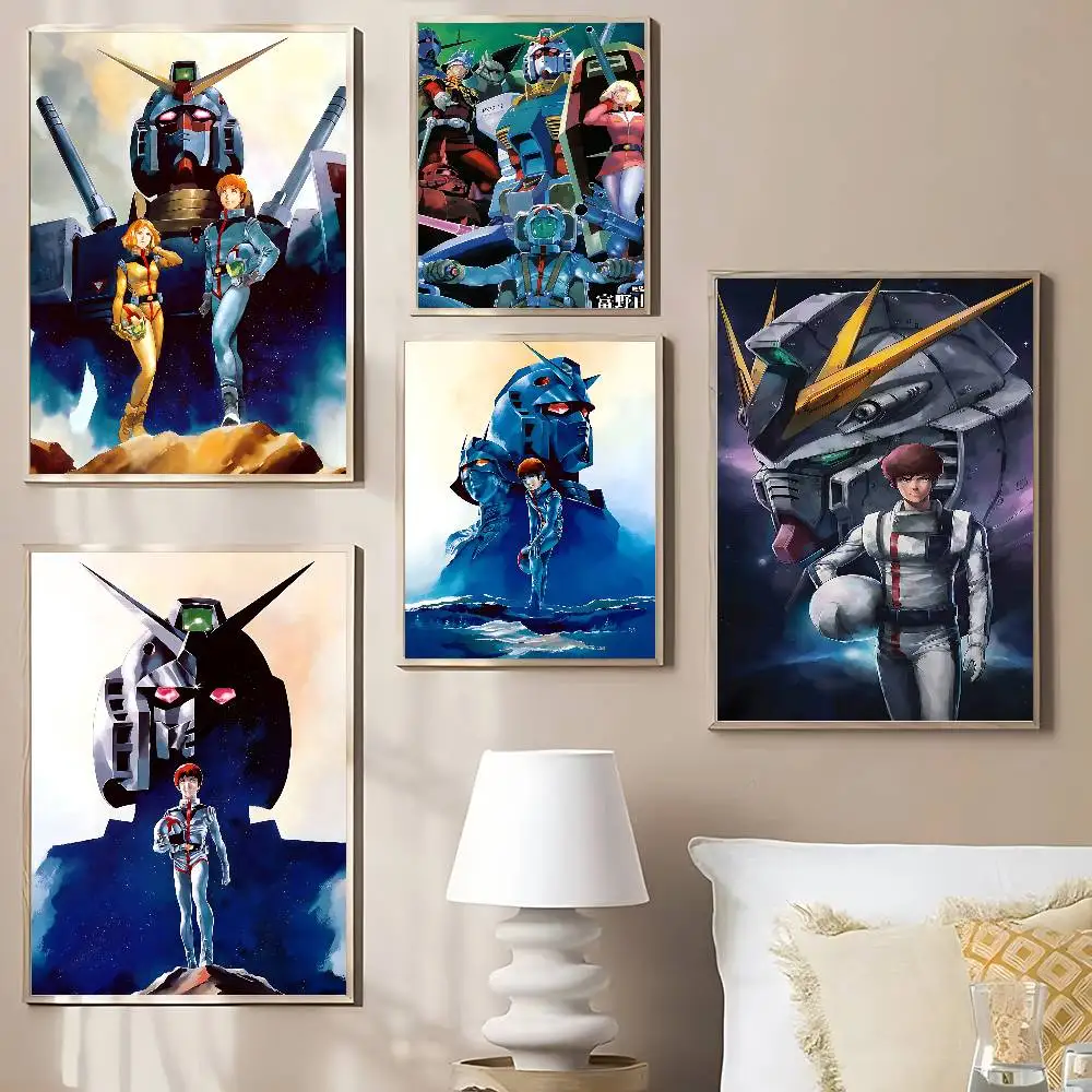 G-GUNDAMS Self-adhesive Art Poster Whitepaper Prints Posters Artwork Aesthetic Art Wall Painting