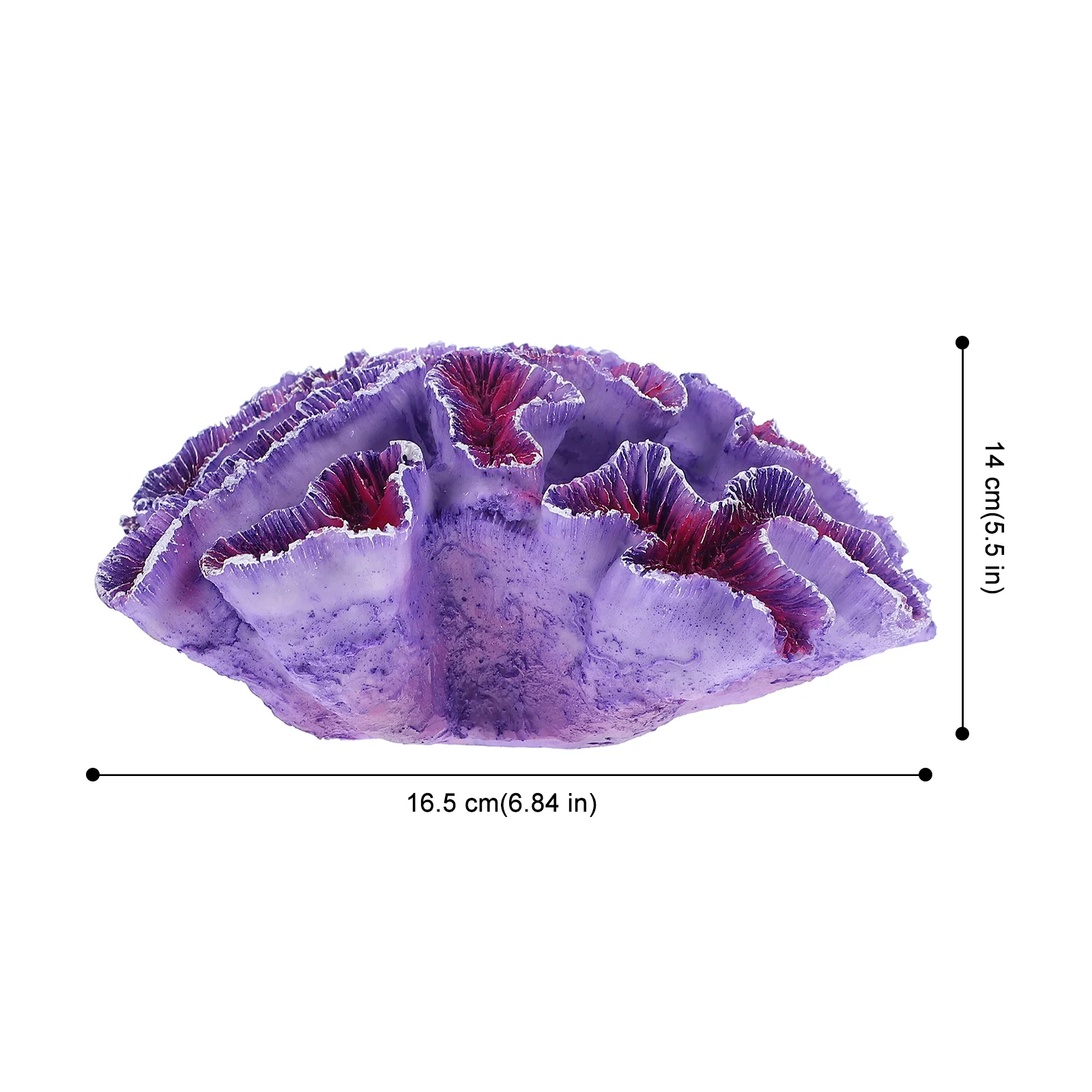 

Artificial Resin Violet Coral Fish Tank Decoration Aquarium Ornament Realistic Faux Coral Decor Fish Tank Decoration