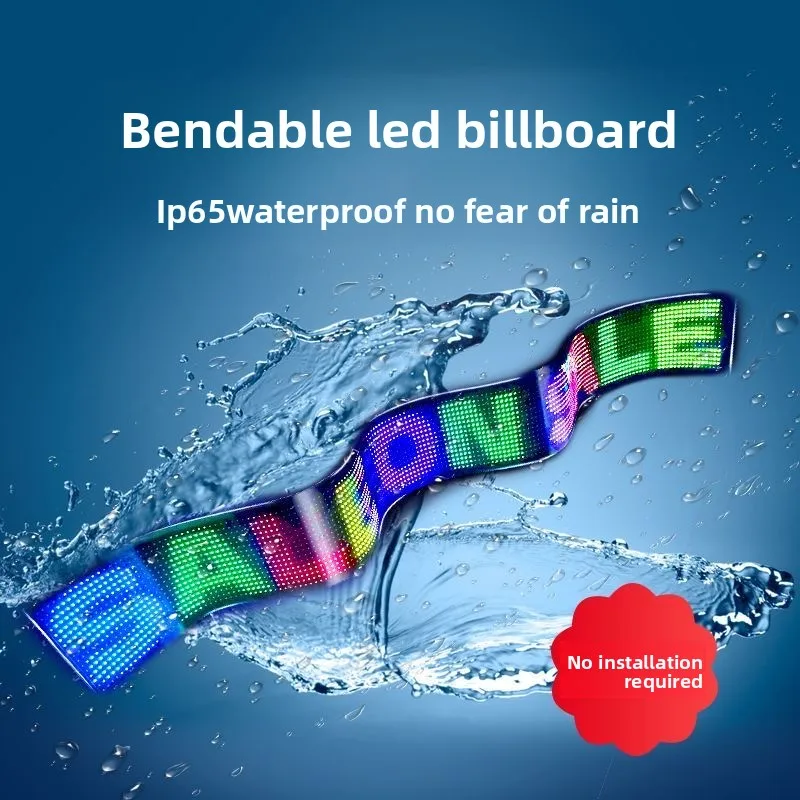 

Smart Bluetooth APP LED Matrix Pixel Panel Programmable Flexible Scrolling LED Display Night Light for Car Store Hotel Bar