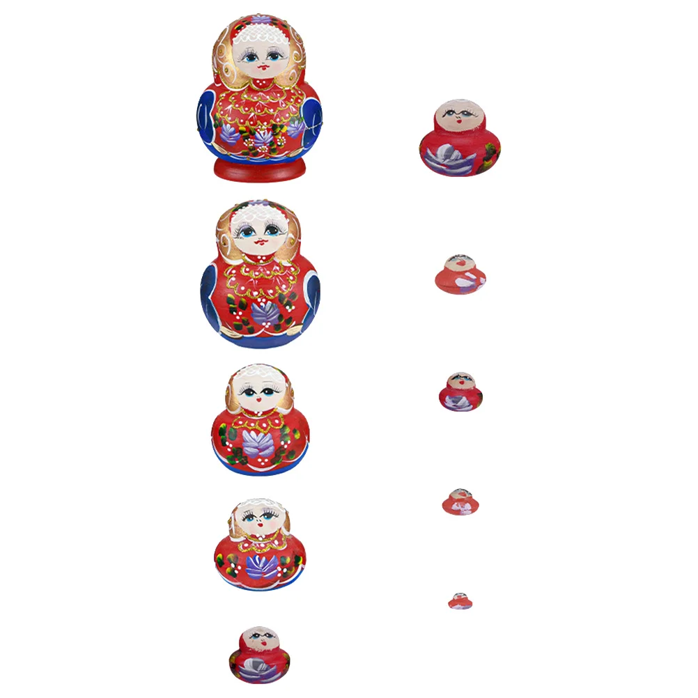 

Basswood Nesting Valentine Kids Wooden Matryoshka to Stack Child