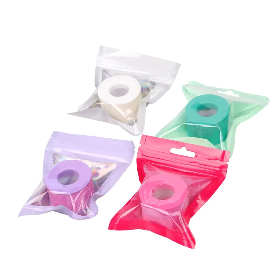 10 Rollen Silikon-Gel-Wimpernband für Wimpernverlängerung, Vliesband unter den Augenpads, gemischte Farben, atmungsaktive Augenaufkleber, Augenklappen – Detail 16
