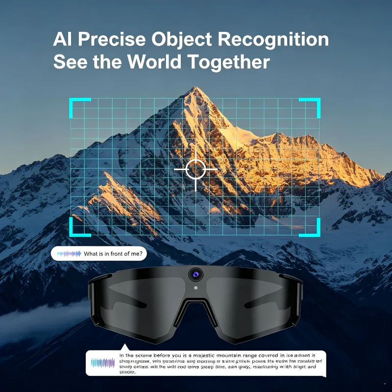 Oneplus AI Smart Glasses 1600W 8K HD Anti-shake Camera Cycling Photo&Video Sport Sunglasses Dual Mic 32GB Windproof Goggles 2026