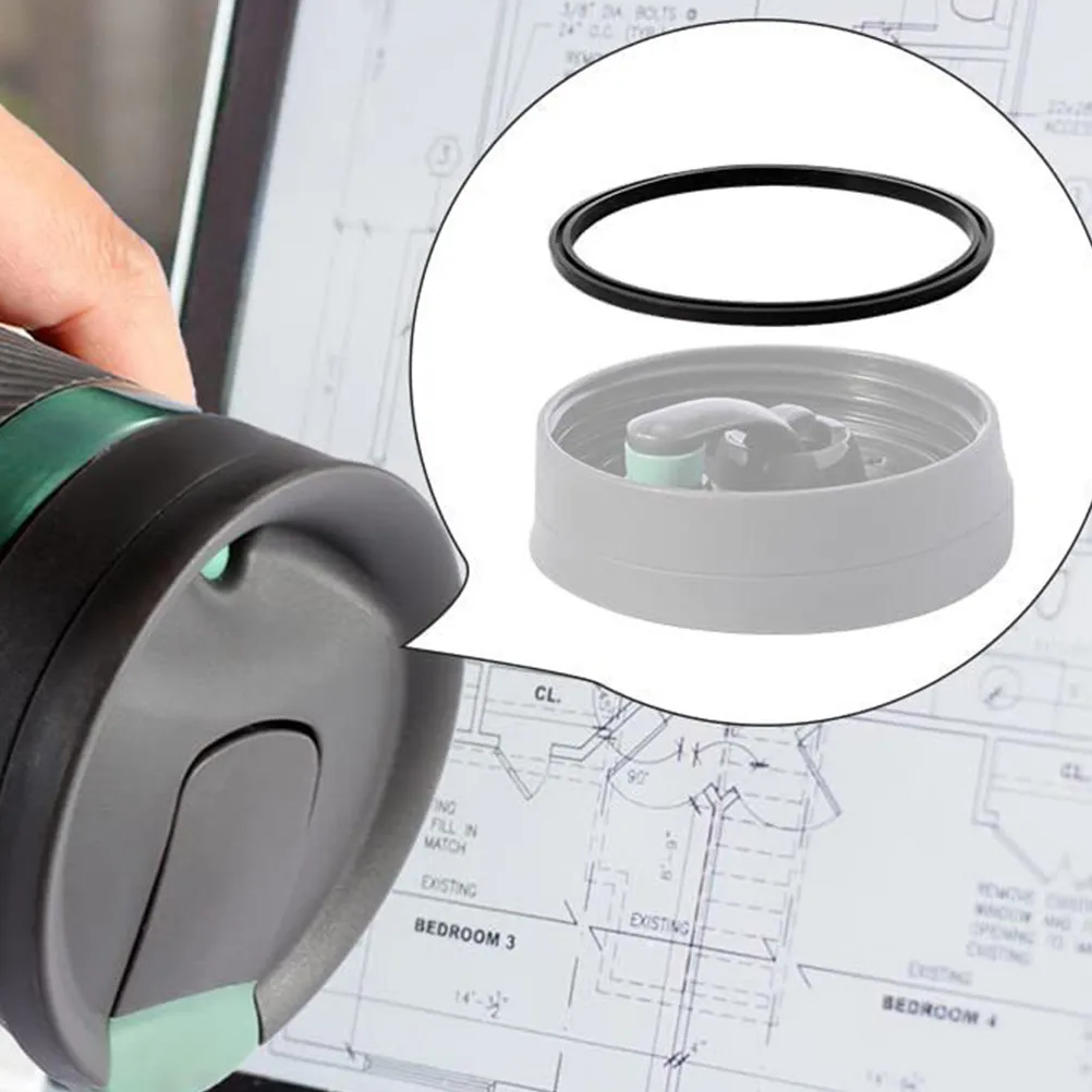 

5pcs Bottle Sealing Rings Silicone Round Replacement Leak Proof Heat Resistant Insulated Accessories Cup