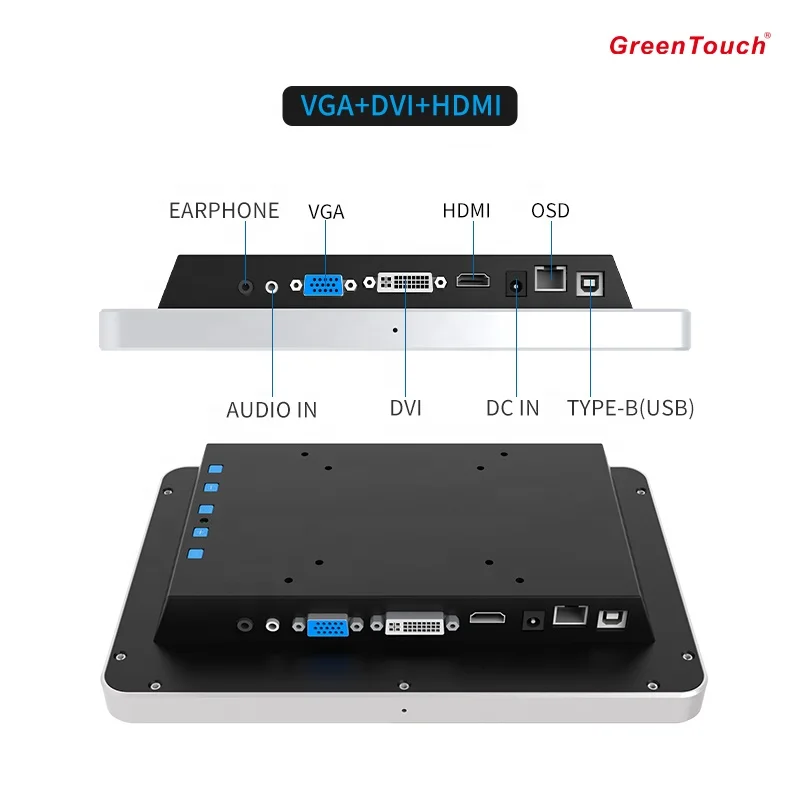 10.1 Inch LCD Closed Frame Touch Screen Monitor For Advertising Machine 1280 X 800