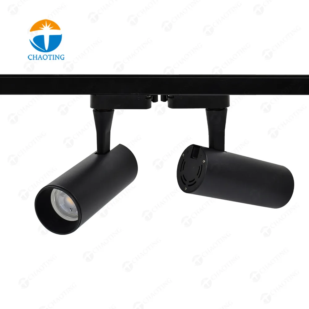 High Quality Aluminum 2 3 4 Phase Wire Rail Lighting System Spot 360 Angle Adjustable Showroom Shop Exhibition Led Track Light