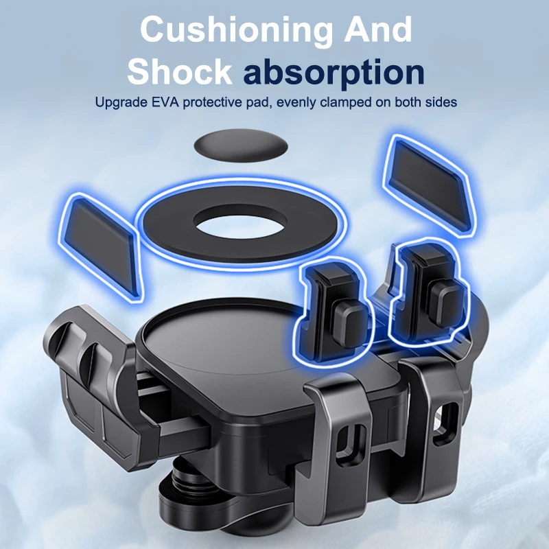 

Motorcycles Phone Holder 360° Rotation Mobile Phone Navigation Bracket Outdoor Riding Shockproof Bike Navigation Bracket