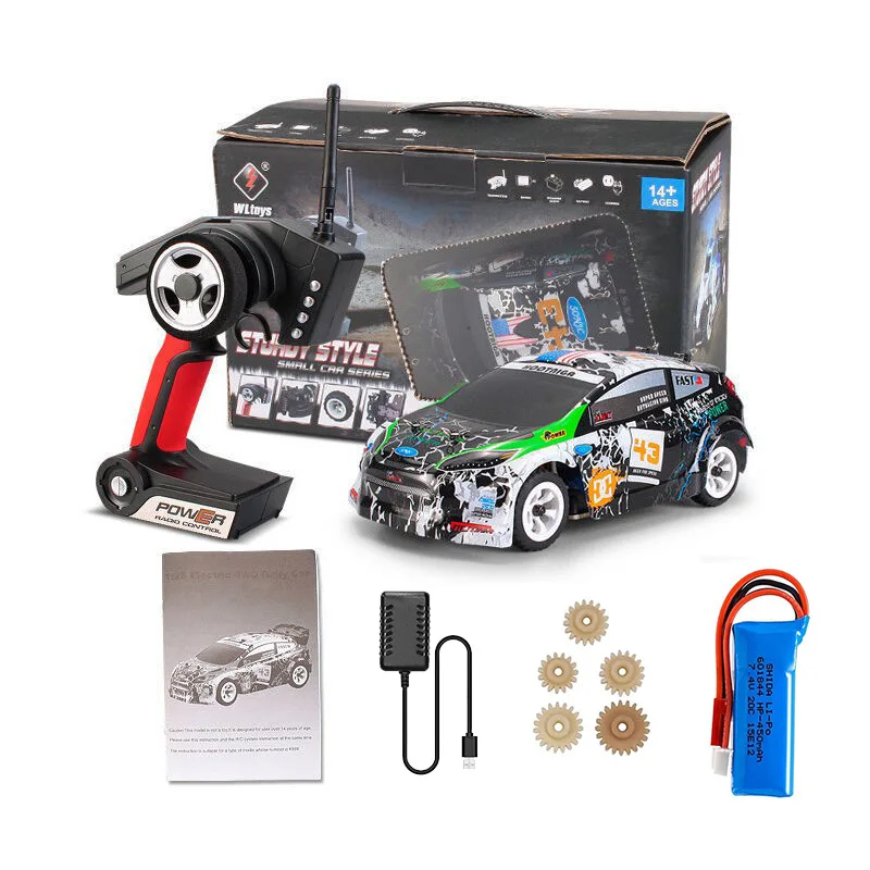 WLtoys K969 1:28 RC Racing Car - 4WD 2.4G, 30km/h High Speed, Off-Road Drift, 130 Brushed Motor, Alloy Body, Kids Gift