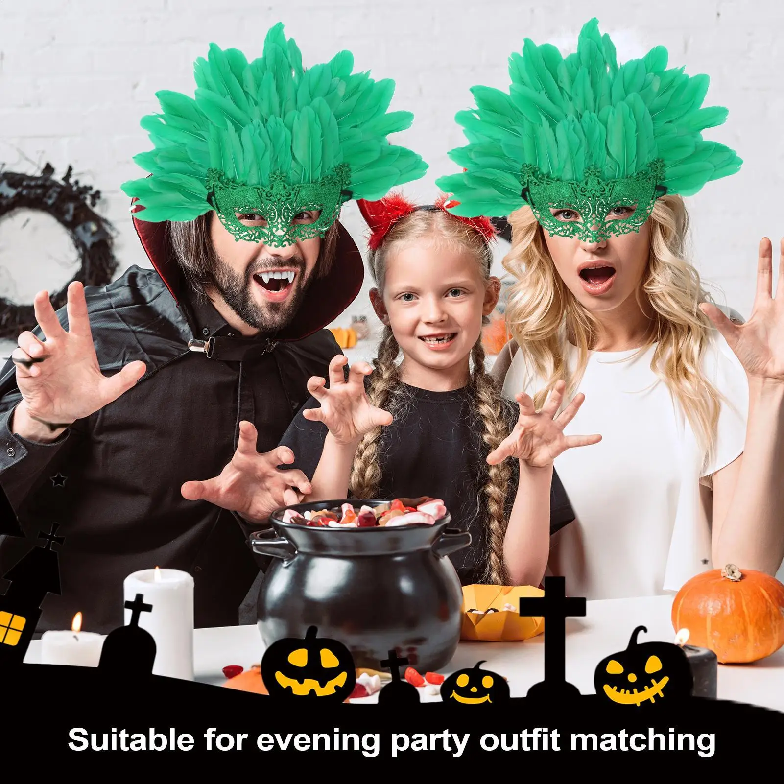 قناع تنكري للنساء، لوازم ملحقات لعب الأدوار، قناع الهالوين الأنثوي لأداء الحفلات وأعياد الميلاد