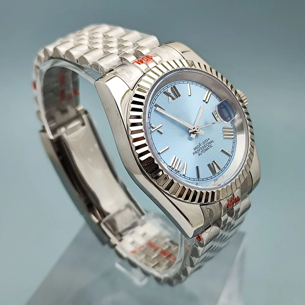 NH35 Watch Men's Watch Automatic Mechanical Watch Stainless Steel Watch Sapphire Glass Customized Logo NH35 Movement Watch