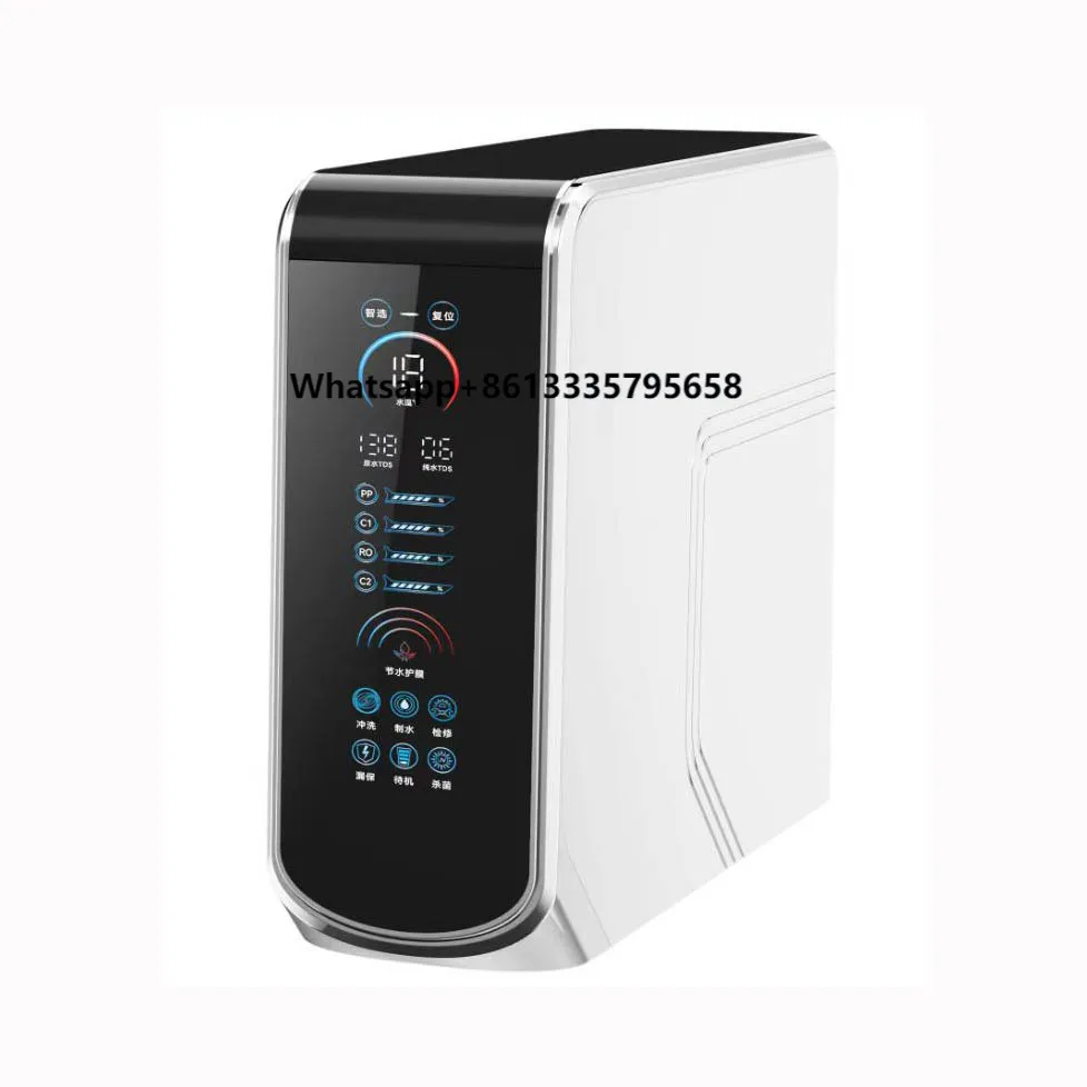 

Electric 100GPD Alkaline Water Purifier New Reverse Osmosis System Direct Drinking Water Faucet Tankless Filter Tank
