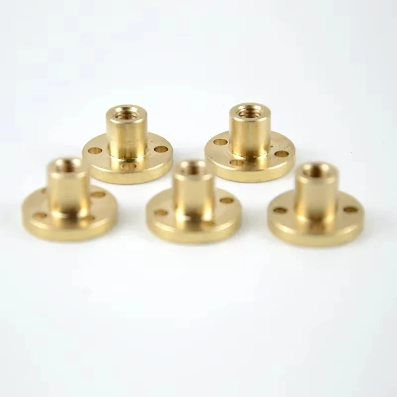 T5 Lead Screw 304 Stainless Steel Pitch 1mm Diameter 5mm Length 100/150/200/250/300/350/400/500/550mm Lead Screw with Brass Nut