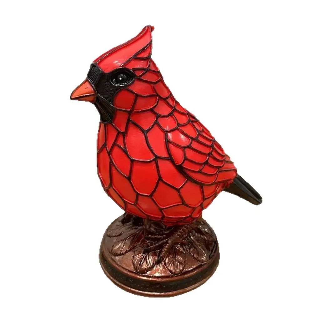 Soft Light High-quality Materials Table Lamp Durability Safety Table Lamp European-inspired Adorable Red Bird Table Lamp