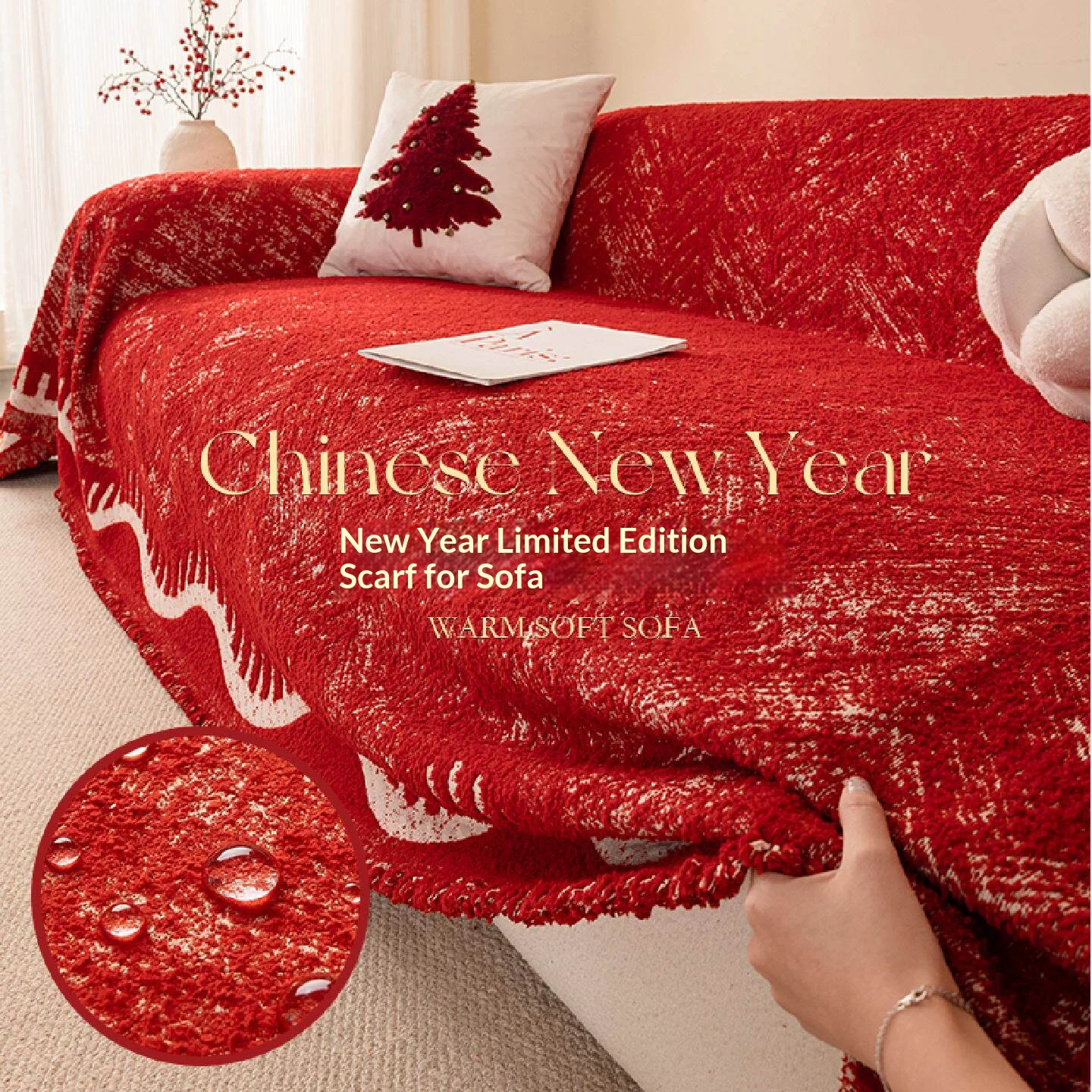 Modern  Waterproof Sofa Towel Autumn Winter  Non‑Slip Sofa Protector Universal Couch Pad for Living Room Bedroom Home
