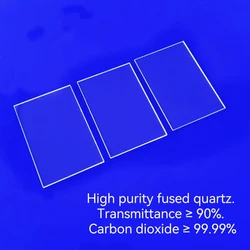 Blacha kwarcowa JGS2 odporna na wysokie temperatury szklana suwak o wysokiej transmisji ultrafioletowej 75*25*1mm/2mm/0.5mm badania optyczne wiatr