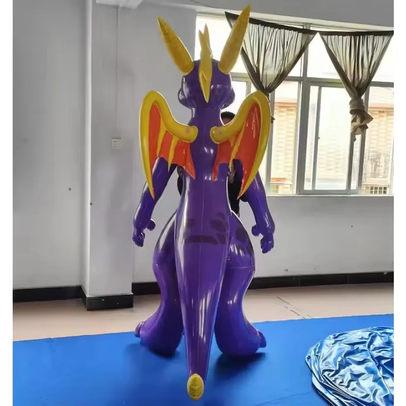 Beile, gran oferta, juguete inflable de dragón púrpura, diseño más nuevo, modelo de mascota de PVC para tamaño de promoción