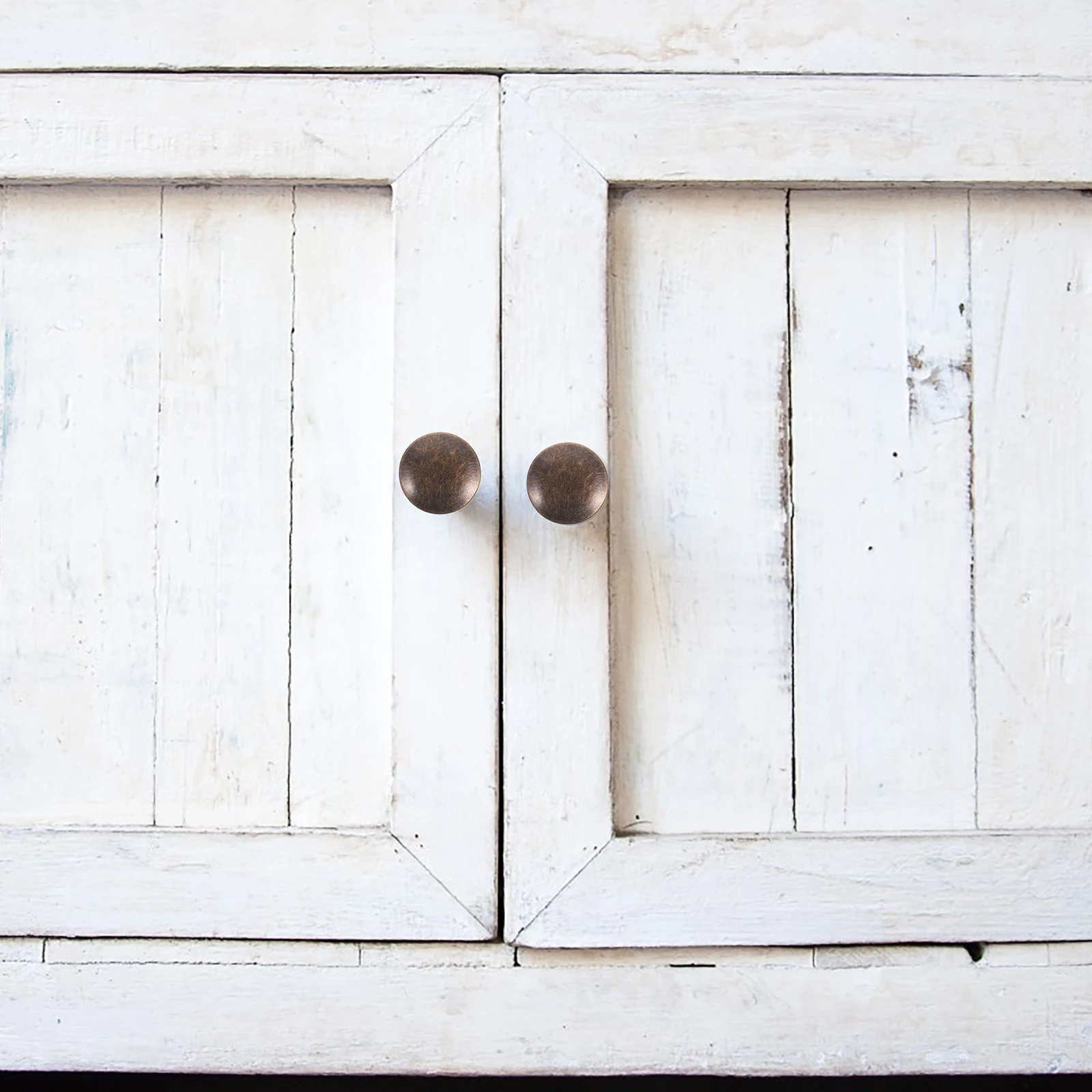 

12Pcs Round Flat Knob Premium Zinc Alloy Iron Cabinet Handle for Drawer Wardrobe Furniture Decor Easy Install Metal Pulls