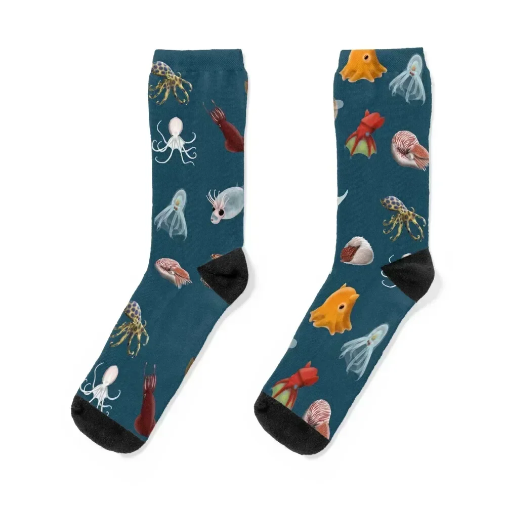 

Cephalopod Collection Socks basketball fashionable men cotton high quality bright garter Men Socks Women's