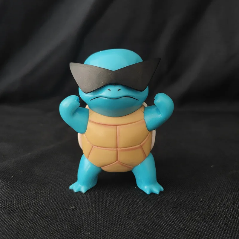 Figuras periféricas de Pokémon Squirtle, modelo Kawaii, decoración de animación japonesa, coche, adornos de vida en el hogar, regalos de novia