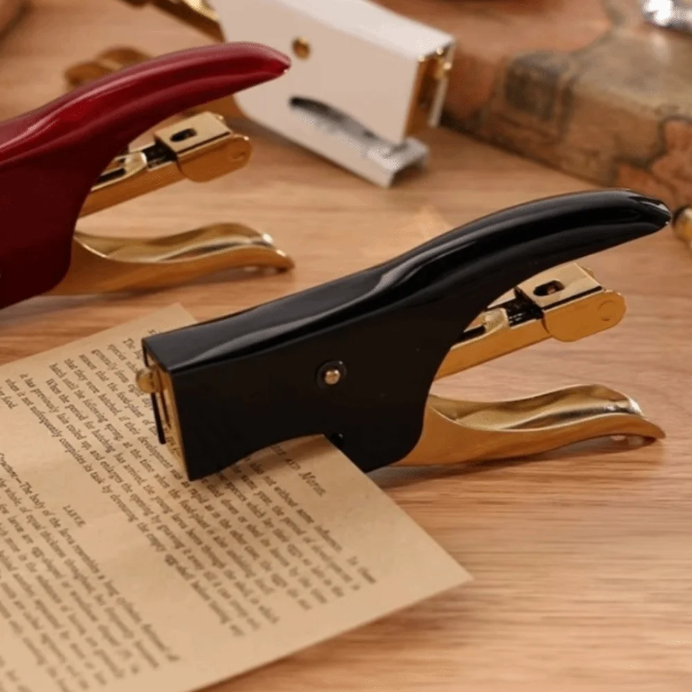 Metal Multi-Functional Stapler Paper Binding Cards Binding Paper Nail Machine Handheld Stapleless Staplers Print Shop