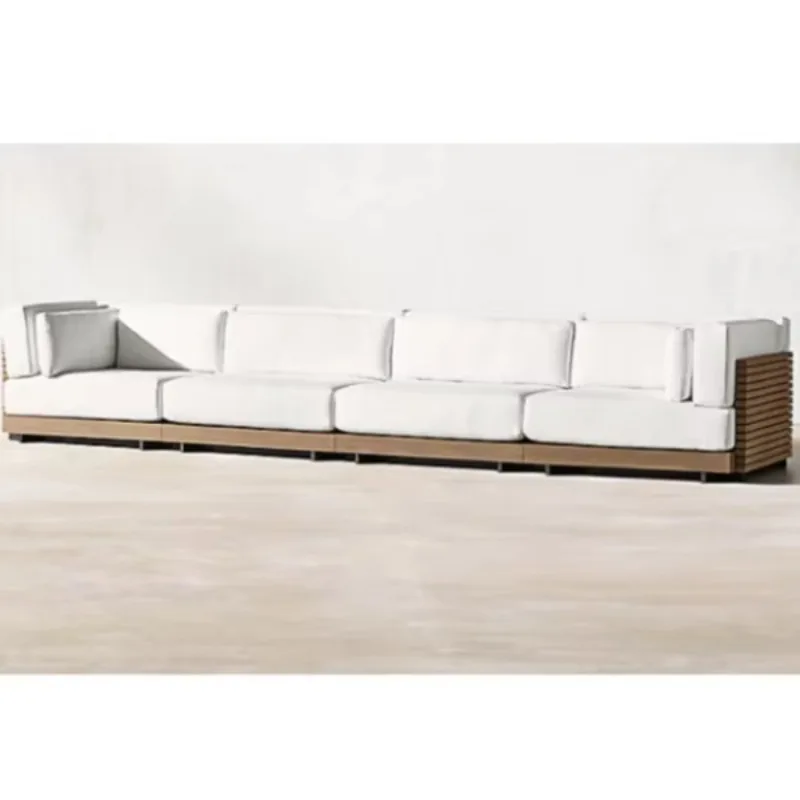 

Modern balcony modular, design furniture solid teak outdoor combination sofa
