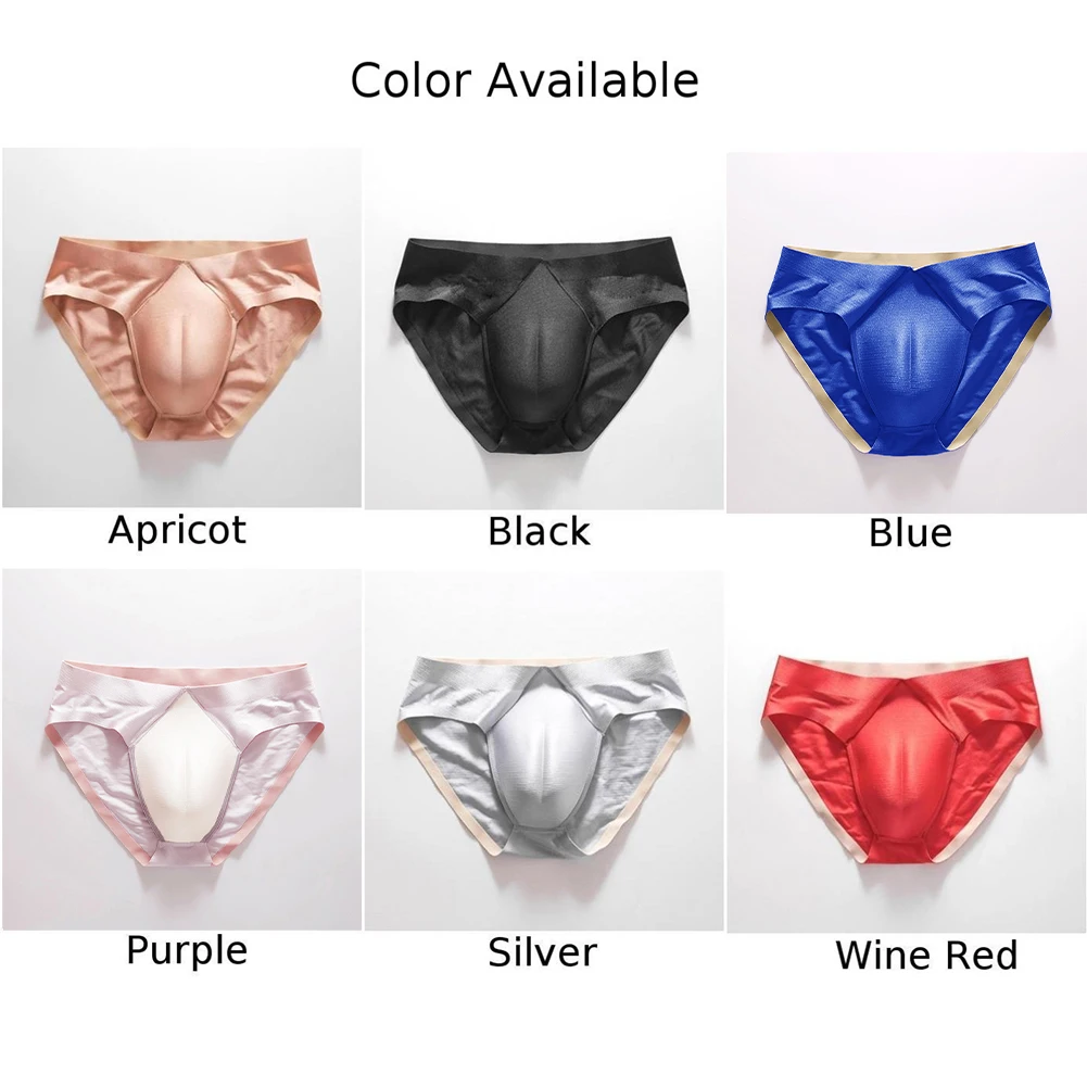 2022 Nylon Sissy Panties Mens Underwear Triangle Brief Underpants Undies Bikini Peni Pouch Summer Transvestite
