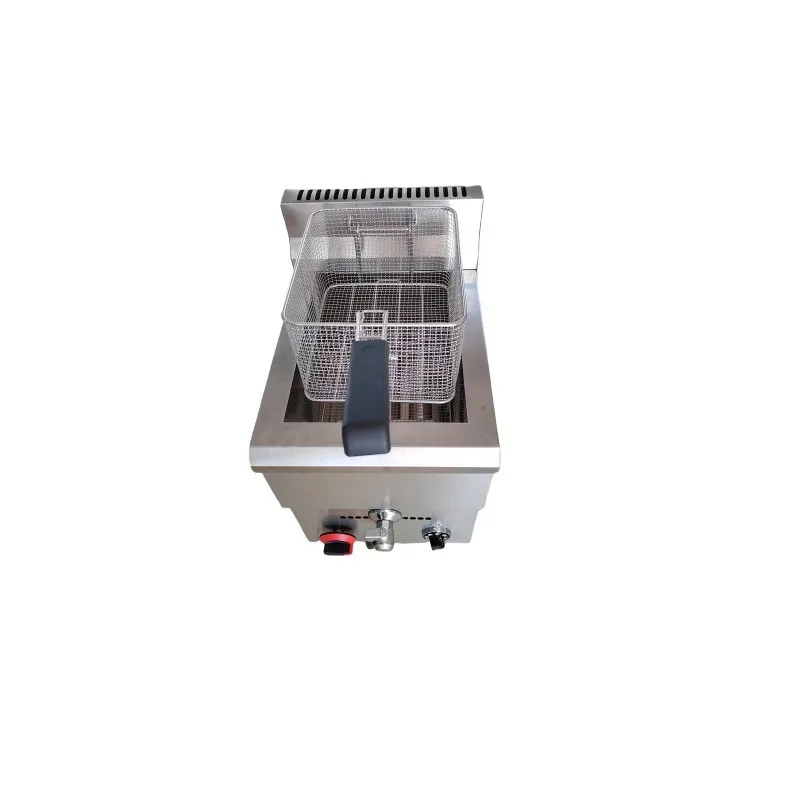 Commercial gas single cylinder constant temperature flameout protection fryer, French fries fryer