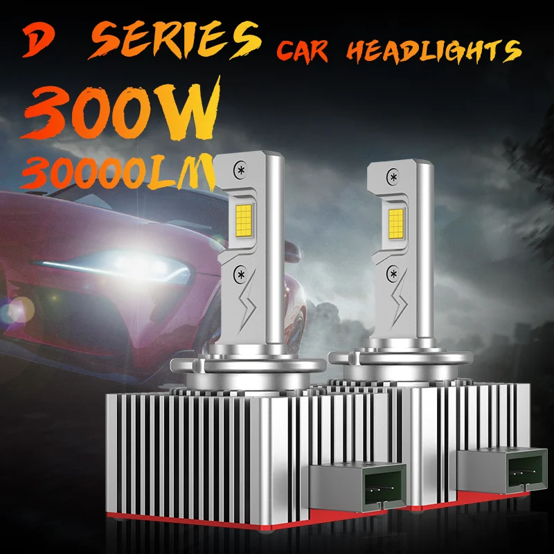 D1S D3S LED Headlights 1:1 Car Lamp Xenon HID D2S D4S D5S D8S D1R D2R D3R Turbo 30000LM Auto Bulbs Two-sided CSP Chip 6000K