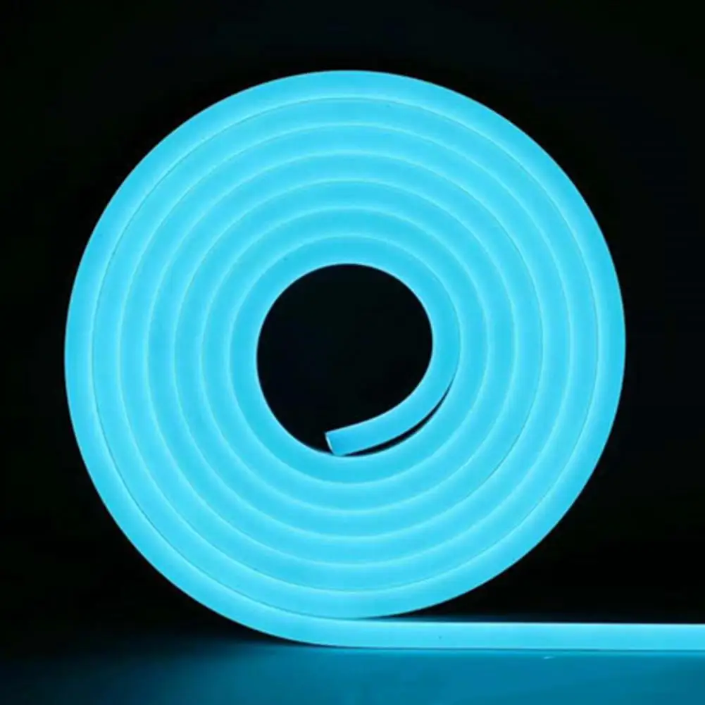 Flexibele Led Licht Ip65 Waterdicht 5M Led Neon Licht Strip Voor Diy Decoratie Laagspanning Super Heldere Zijde Flexibel Zacht