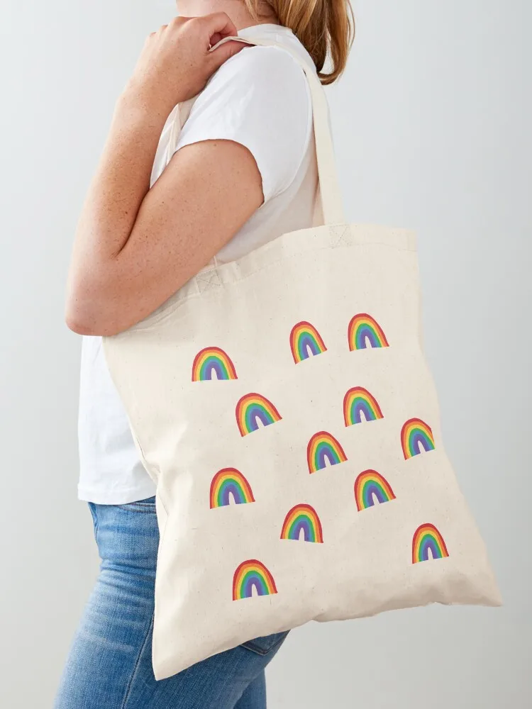 rainbows Tote Bag tote bag Large bags for women custom fabric bag tote women