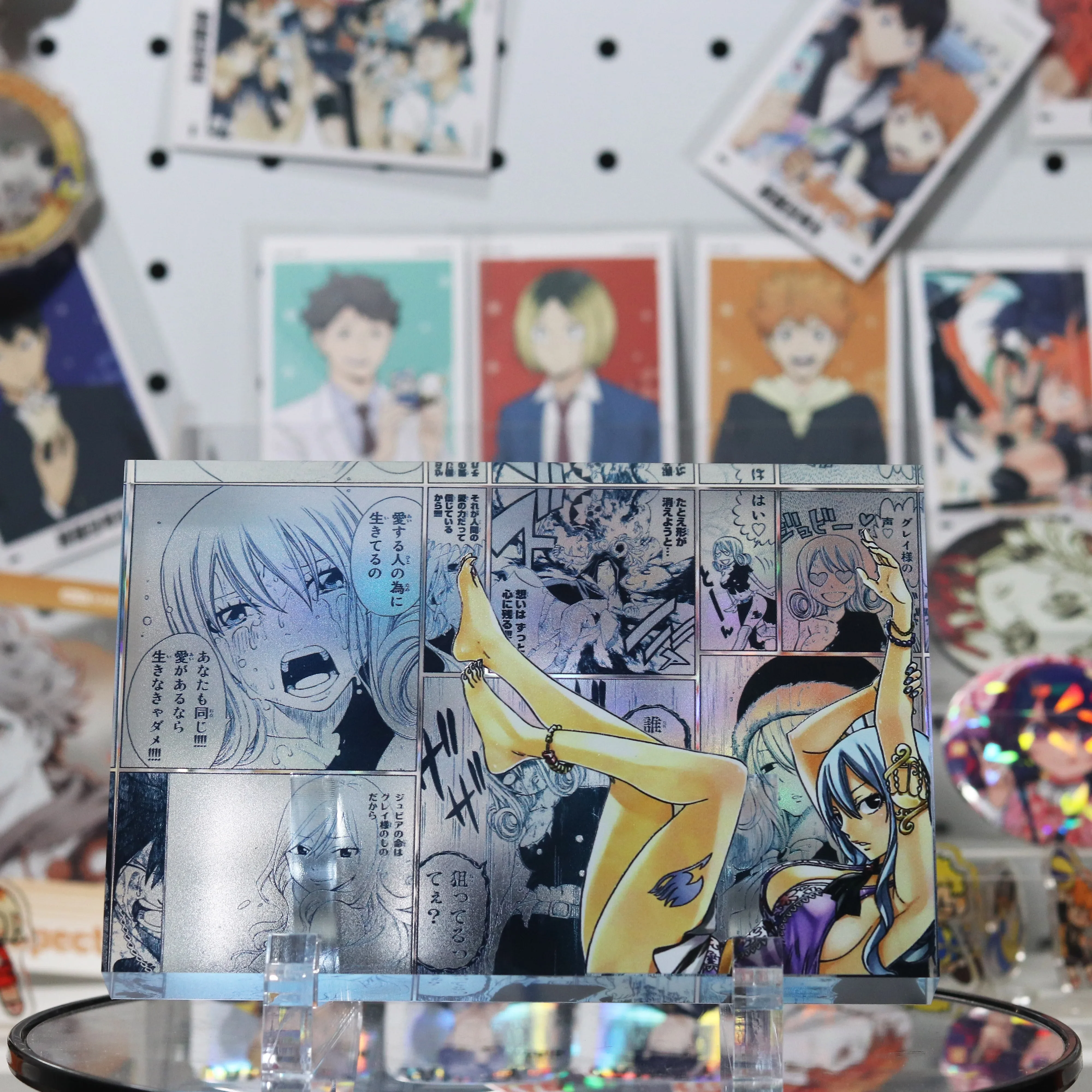 FAIRY TAIL Natsu Lucy Erza Gray Wendy Acrylic Stand Card Peripheral Products Armin Titan Animation Derivatives Holiday Gifts