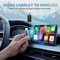 Latest Bluetooth Wired to Wireless CarPlay Adapter For Hyundai/INFINITI/Toyota /Genesis /Mazda/Honda/Mazda/Kia MINIX CP86