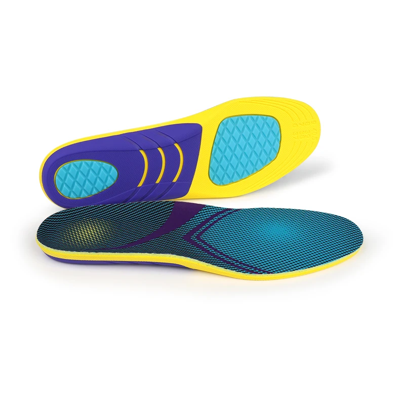 Sweat absorbing and non slip insole, forefoot shock-absorbing and shock-absorbing insole, anti twist lightweight sports insole