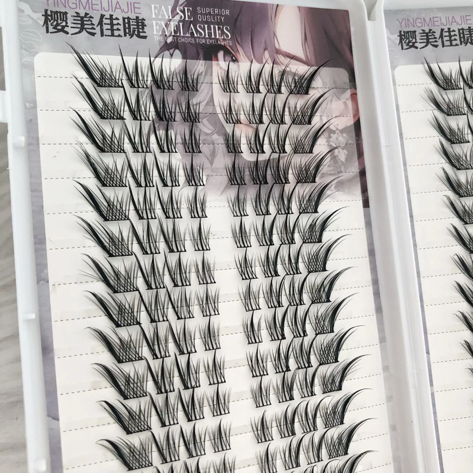 Auge Schwanz Verlängerung Falsche Wimpern Einzelne Füchse Stil Wimpern Natürliche Cosplay Gefälschte Wimpern Curling Wispy Wimpern Verlängerung – Detail 7