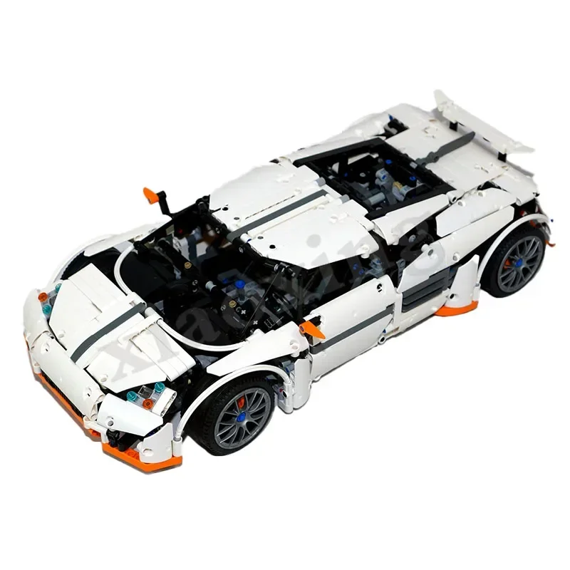 Nieuwe MOC-2811 Roofdier Super Sportwagen Racen 1797Pcs Gesplitste Bouwsteen Model Volwassen Interesse Jongen Onderwijs Speelgoed Cadeau