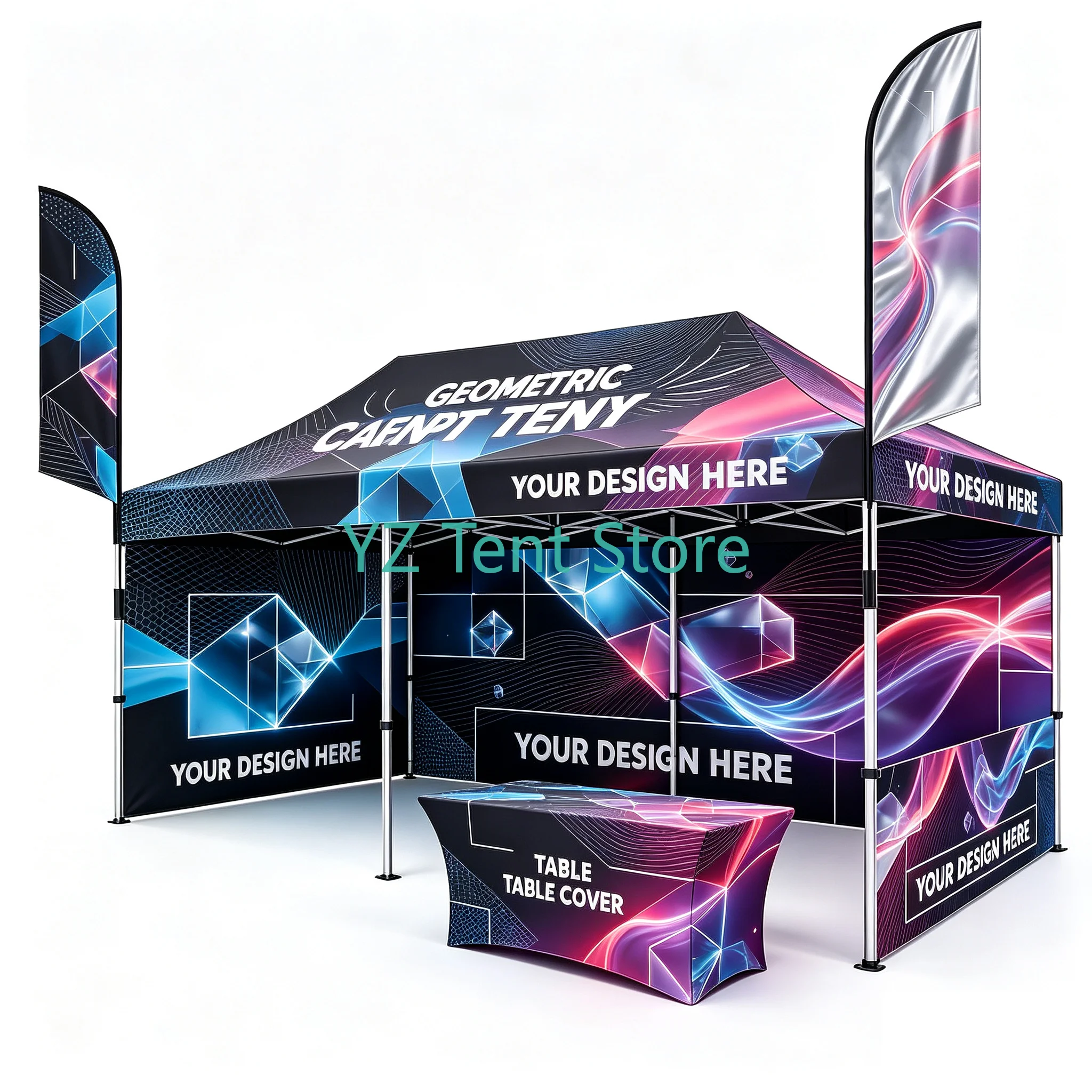 Exhibition Portable Folding Exhibition Canopy Tent Waterproof Sunshade Shelter for Outdoor Trade Show Events Easy Setup Durable
