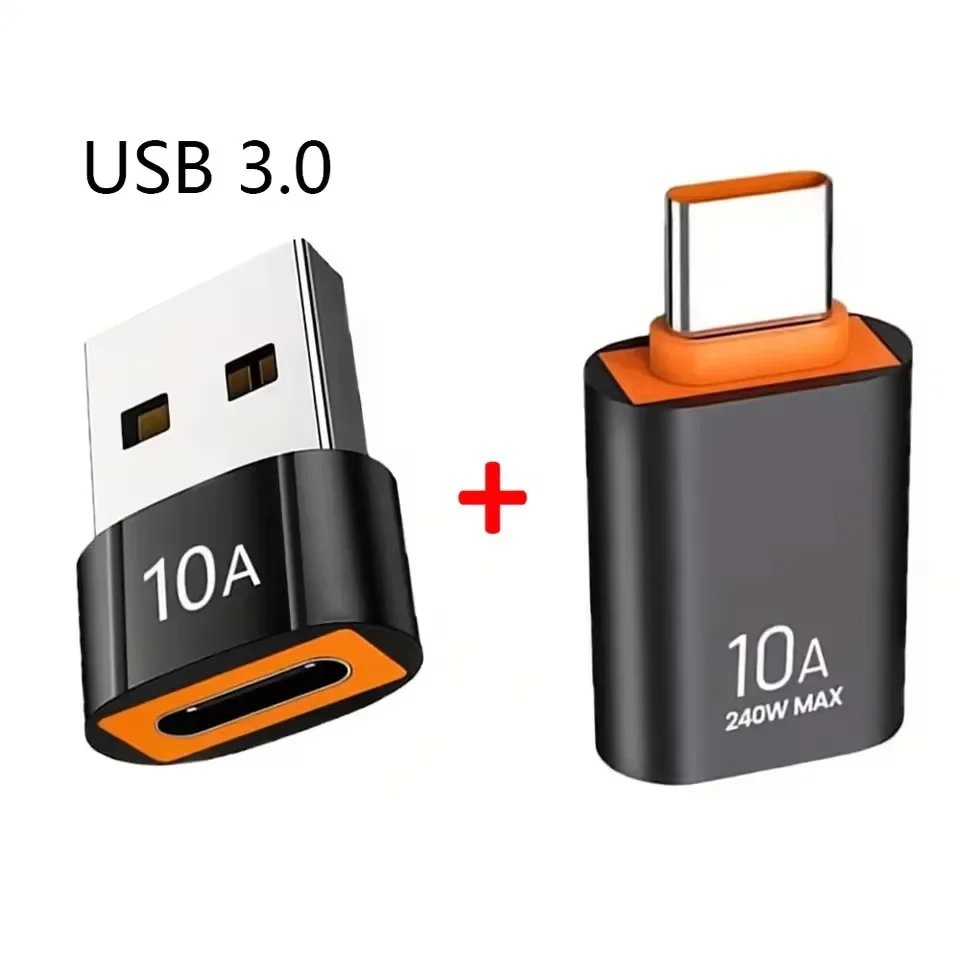 Adaptador USB A a USB C OTG 10A, convertidor tipo C a USB, adaptador USB 3,0 para Xiaomi 14 MacBook, conector OTG USB a tipo C