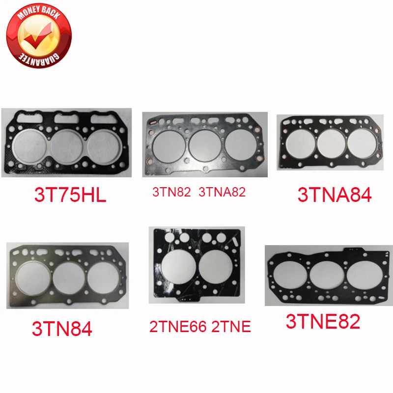 3T75HL 3TN82 3TNA84 3TN84 2TNE66 3TNE82 engine cylinder head gasket for Yanmar